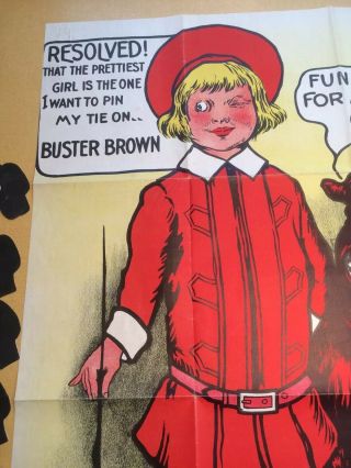 Vintage Buster Brown Cloth Party Oil Cloth Poster,  Ties,  Envelope 4