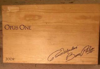 2009 Opus One Mondavi / Rothschildwood Wine Box Complete W/ Inserts (box Only)