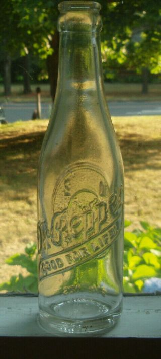 Vintage Dr Pepper Good For Life Belleville Illinois 6.  5oz Soda Bottle Clock