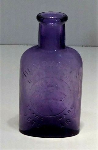 C1900 Purple - Amethyst Medicine Bottle - Humphrey 