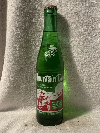 Full 10oz Mountain Dew Acl Soda Bottle Bottled By Harold And John