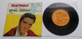 Elvis Presley - King Creole Vol.  1 Uk 1968 Rca Orange Label 7 " Ep Single P/s