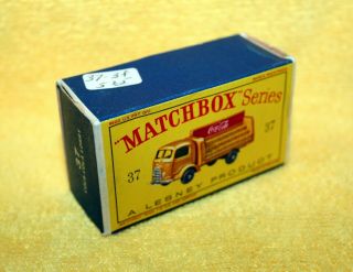 Vintage 1960 ' s Matchbox 37 Coca Cola Karrier Bantam Truck 1 7