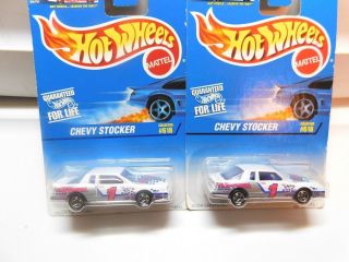 Hot Wheels 2 Cars - Chevy Stocker 618 - - 1996