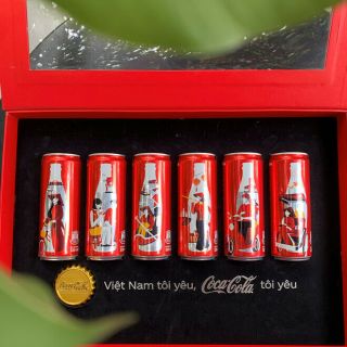 Full Set Of 5 Different Vietnam Coca Coke Cola 330ml Empty Can Cans