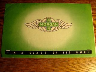 1938 1939 Morgan 4 - 4 Brochure,  Drophead Coupe,  Two & Four Seater 4/4