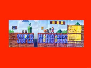 Large Mario Arcade Video Game Banner Flag Poster