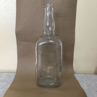 Vintage Jack Daniel’s Embossed 4/5th Quart Bottle - Empty,  No Labels