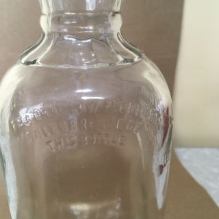 Vintage Jack Daniel’s Embossed 4/5th Quart Bottle - Empty,  No Labels 3