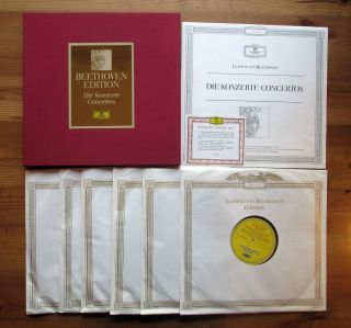 Dg 643 608/13 Beethoven Edition Vol.  2 Concertos Oistakh Kempff 6xlp Near