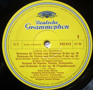 DG 643 608/13 Beethoven Edition Vol.  2 Concertos Oistakh Kempff 6xLP NEAR 2