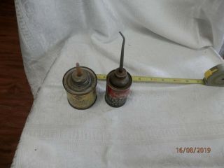 Vintage Household oil cans Texaco And Skelly oil 2