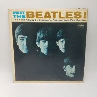 Meet The Beatles Rare 1964 Mono Record Vg,  Lp Capitol T2047