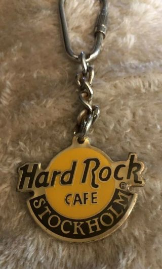 Stockholm Hard Rock Cafe Keychain Keyring Fob