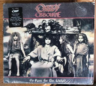 Ozzy Osbourne 1988 - No Rest For The Wicked - Vinyl Lp Vg,  Shrink Wrap
