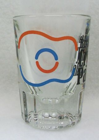 Vintage Buck Owens ' Crystal Palace short colorful double shot glass 2