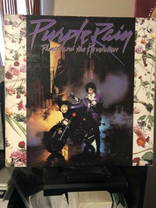 Prince & Revolution Purple Rain W/poster 1984 12 " Rock Vinyl Lp Album Record