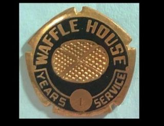 Waffle House Restaurant - 1 Year Service Pin,  Tie Tack