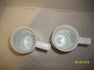 VINTAGE 1970 ' s BOWLING BOWLER HIS & HERS THERMO - SERV INSULATED PLASTIC MUGS VGC 4