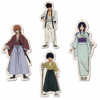 Rurouni Kenshin Ova - Sticker Set Kaoru Himura Sanosuke Yahiko Anime License