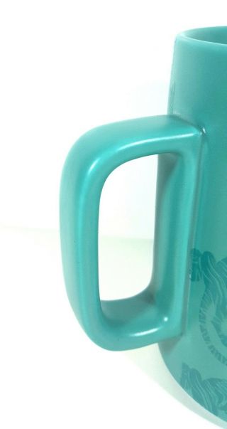 Starbucks 2018 Teal Blue Green Sumatra Tiger Ceramic Coffee Cup Mug 12 oz 3