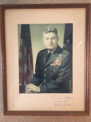 Curtis E.  Lemay Wwii 4 Star General Signed Autograph Photo 8x10 Photograph