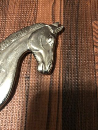 Vintage Silver Horse Head Bottle Opener Horse Equine Equestrian 2