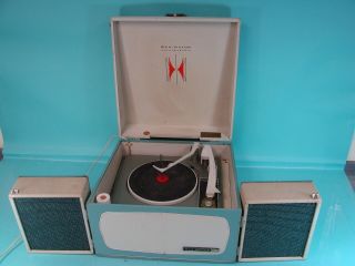 Vtg Retro Space Age Rca Victor Stereophonic 4 - Speed Photograph Record Player