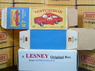 Matchbox Lesney 67b Volkswagen 1600TL Type E4 model Empty Box Only 3