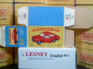 Matchbox Lesney 67b Volkswagen 1600TL Type E4 model Empty Box Only 4