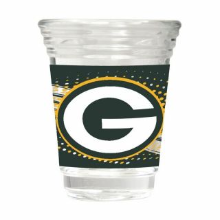 Green Bay Packers Party Shot Glass Team Graphics 2oz.