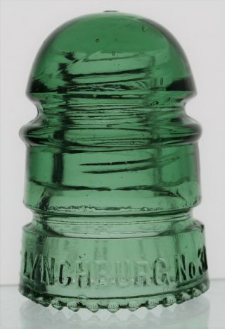 Green Cd 112 Lynchburg No 31 Made In U.  S.  A.  Glass Insulator