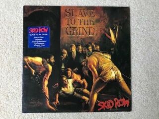 Skid Row Slave To The Grind 1991 Uk 1st Press Vinyl Lp