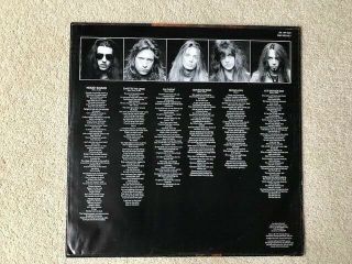 SKID ROW Slave To The Grind 1991 UK 1ST PRESS Vinyl LP 5