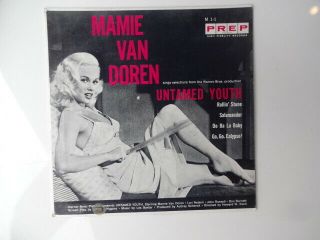 Rare 45 Ps Ep Mamie Van Doren On Prep Untamed Youth Eddie Cochran Rockabilly 57 