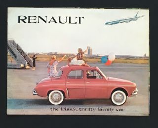 1960 Renault Dealer Sales Brochure Caravelle Dauphine 4 Cv Vintage Car Photos