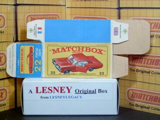Matchbox Lesney 22c Pontiac Gran Prix Coupé Type E4 Empty Box Only 3