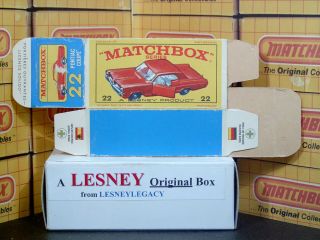Matchbox Lesney 22c Pontiac Gran Prix Coupé Type E4 Empty Box Only 4