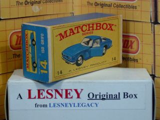 Matchbox Lesney 14d Iso Grifo Type E4 model Empty Box Only 2