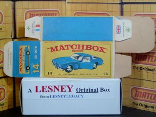 Matchbox Lesney 14d Iso Grifo Type E4 model Empty Box Only 3
