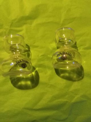 jack daniels whiskey on water shot glasses set of 2 collectible barware 4