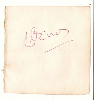 Laurence Olivier,  Sydney Tafler Signed Autograph Album Page