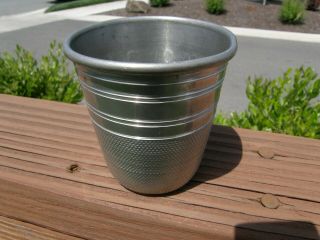 Very Large Pewter Thimble Shot Glass " Just A Thimble Full "