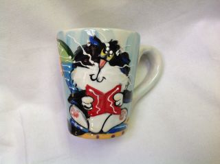 Cat Coffee Mug Personalized At No Charge And Signed By The Artist
