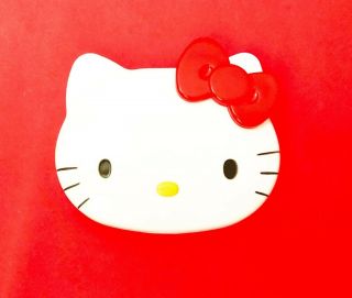 Sanrio Hello Kitty Compact Mirror With Comb Cute Kitty Cat Red White Accessories