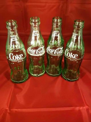 Vintage Coca Cola Bottles Hobble Skirt Various Dist.  61/2 Fl Oz,  Cardboard Case
