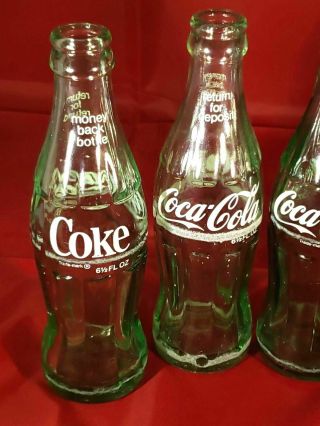 Vintage Coca Cola Bottles Hobble Skirt Various Dist.  61/2 Fl Oz,  Cardboard Case 2