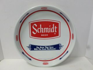 Vintage Schmidt Beer 13 " Metal Serving Beverage Tray
