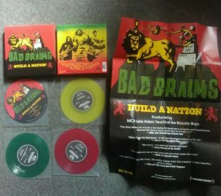 Bad Brains Box Set - Build A Nation 4x7 " Poster.  Punk Nyhc Rock Black Flag