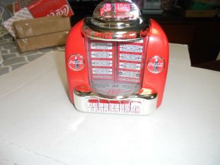 Coca Cola Collectible Musical Bank Tabletop Jukebox